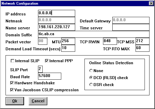 Trumpet Setup Screen